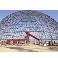 New Designs Steel Coal Storage Shed Space Frame Arched Dome Roof Structure